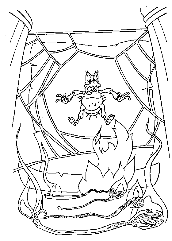 coloriage 1001 pattes le feu